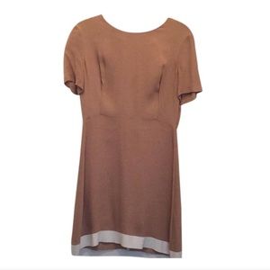 SANDRO Paris nude and white dress